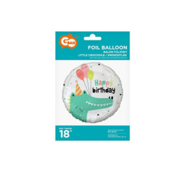 Balon foliowy 18" Krokod..HappyB-day FG-OBKK 49340