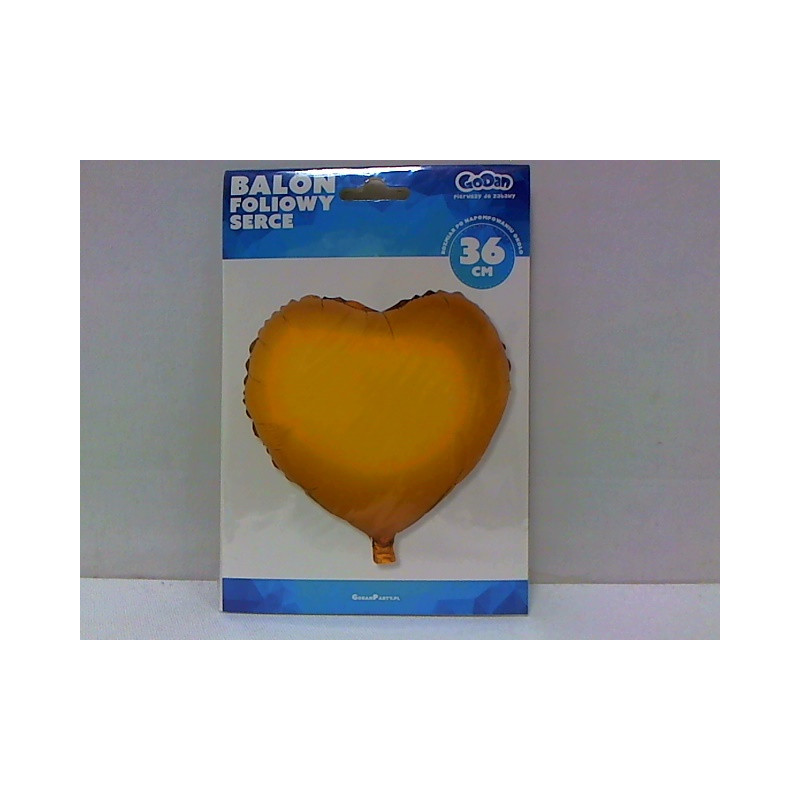Balon foliowy 18" Serce złote FG-S36ZL 32696