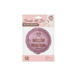 Balon foliowy 18" WieczórPanień..róż FG-OWPA 66095