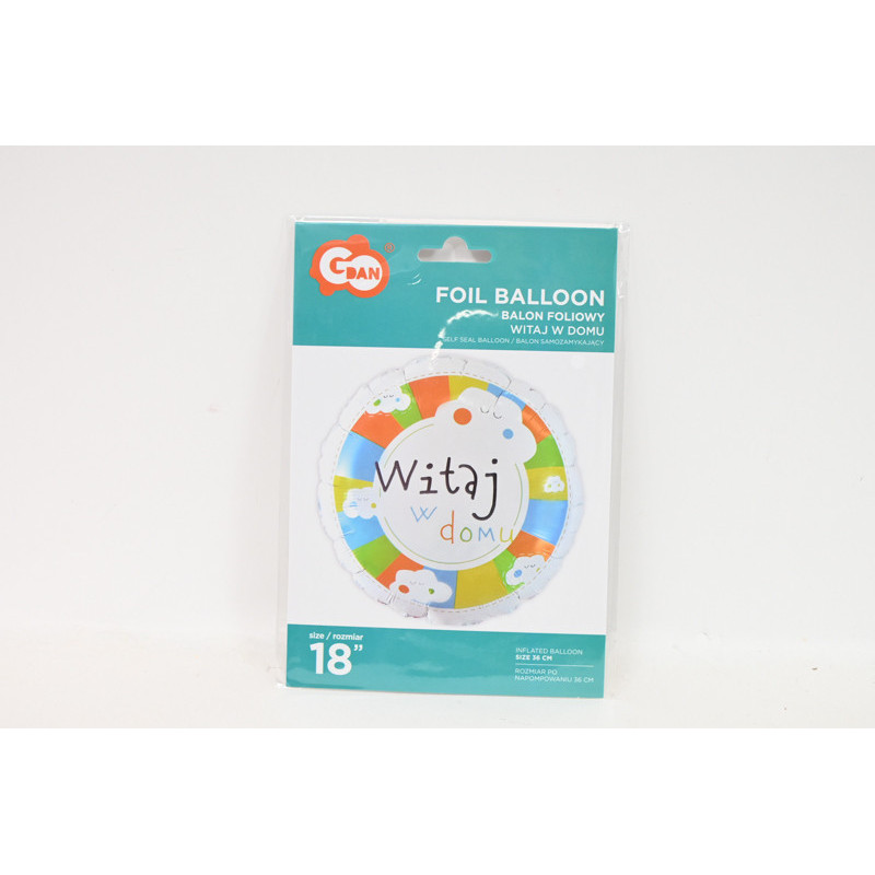 Balon foliowy 18" Witaj w domu FG-OWWD 73734