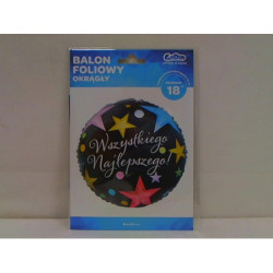 Balon foliowy 18" Wszyst.Najlepszego FG-ODWN 21568