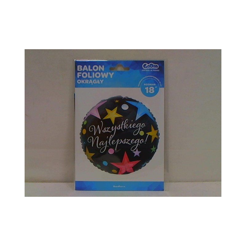 Balon foliowy 18" Wszyst.Najlepszego FG-ODWN 21568