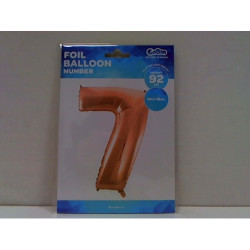 Balon foliowy Cyfra7 róż+zł 92cm HS-C45RZ7 06367