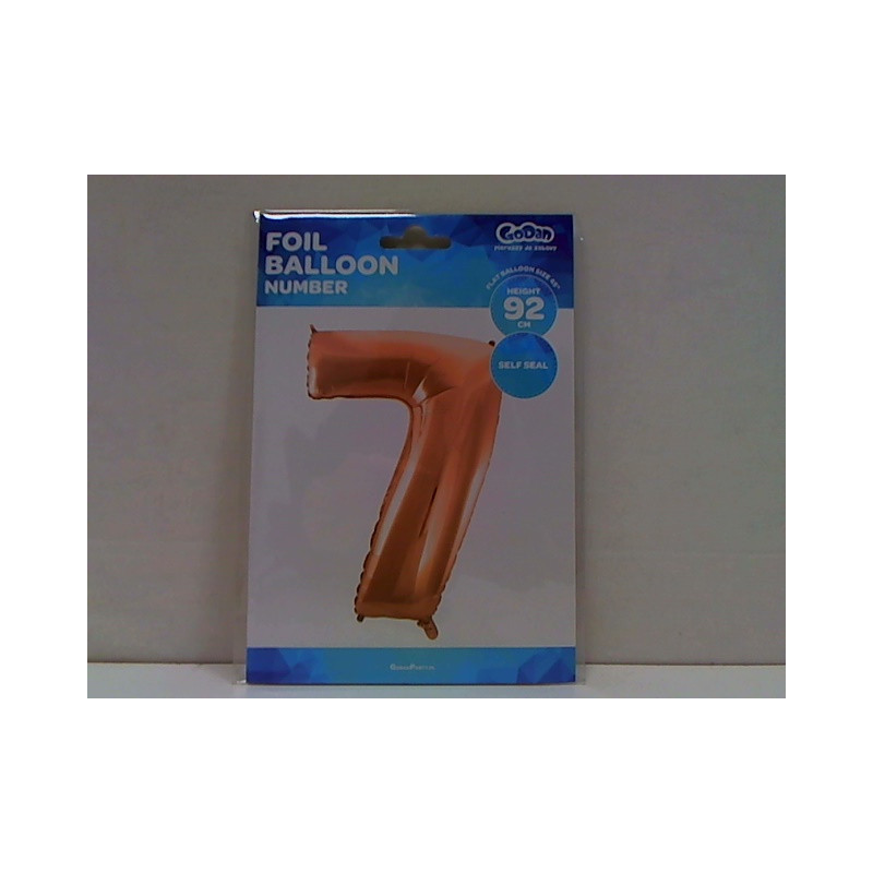 Balon foliowy Cyfra7 róż+zł 92cm HS-C45RZ7 06367