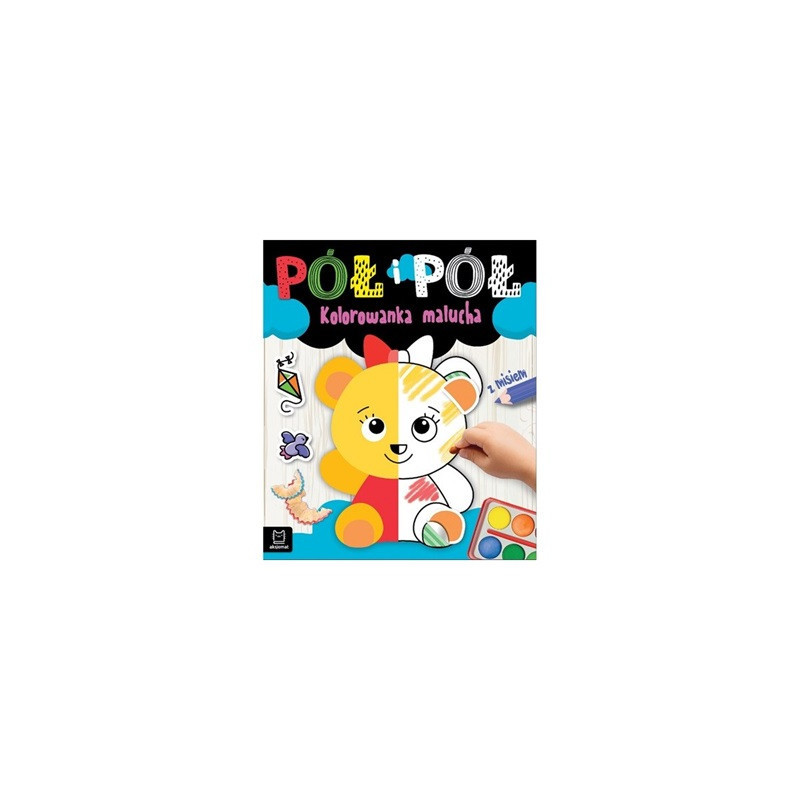 Pół i pół Kolorowanka malucha z misiem 68833