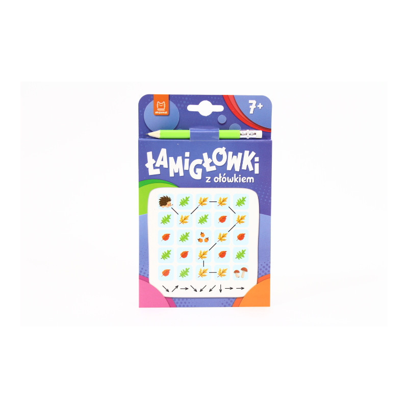 Łamigłówki z ołówkiem 7+ Książeczka nieb...33783