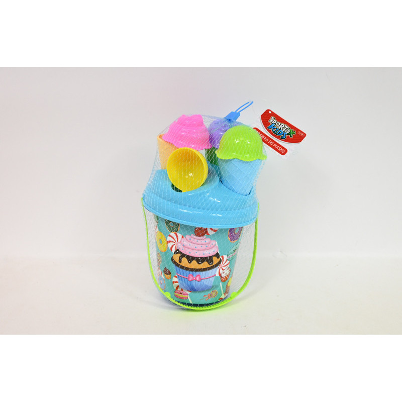 Zestaw do piasku sportox kids 9el niebieski 137709
