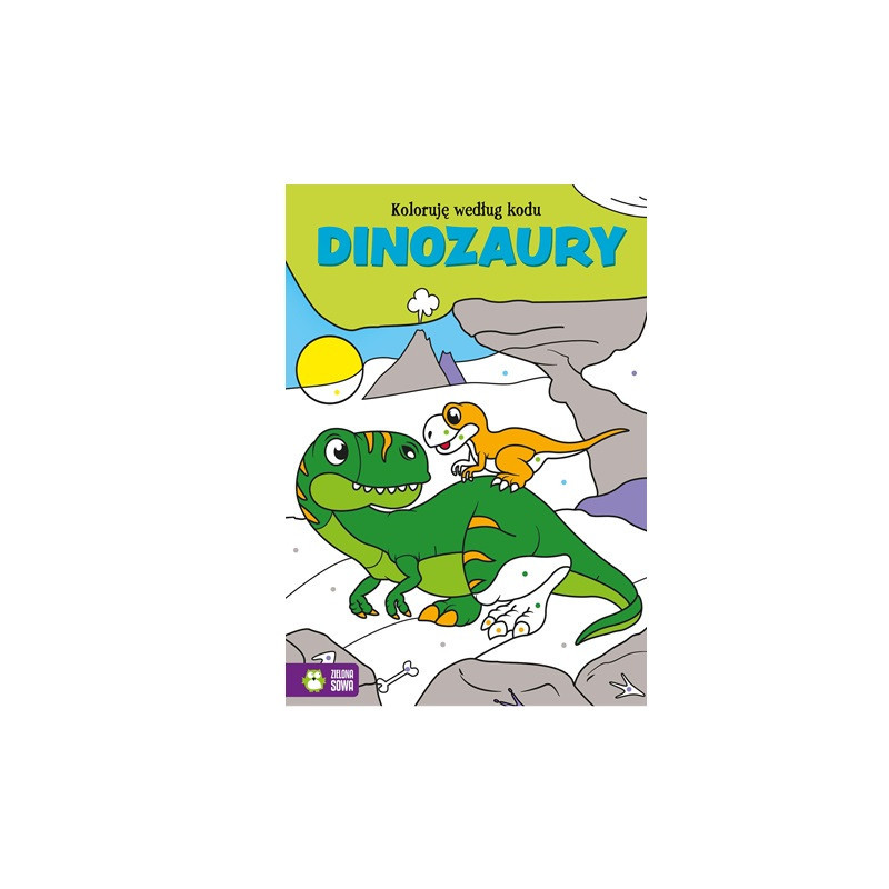 Koloruję według kodu Dinozaury 93981