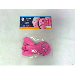 Balony Prem.12" Moje 1Urodz.róż A5 GB-MU1G 10849