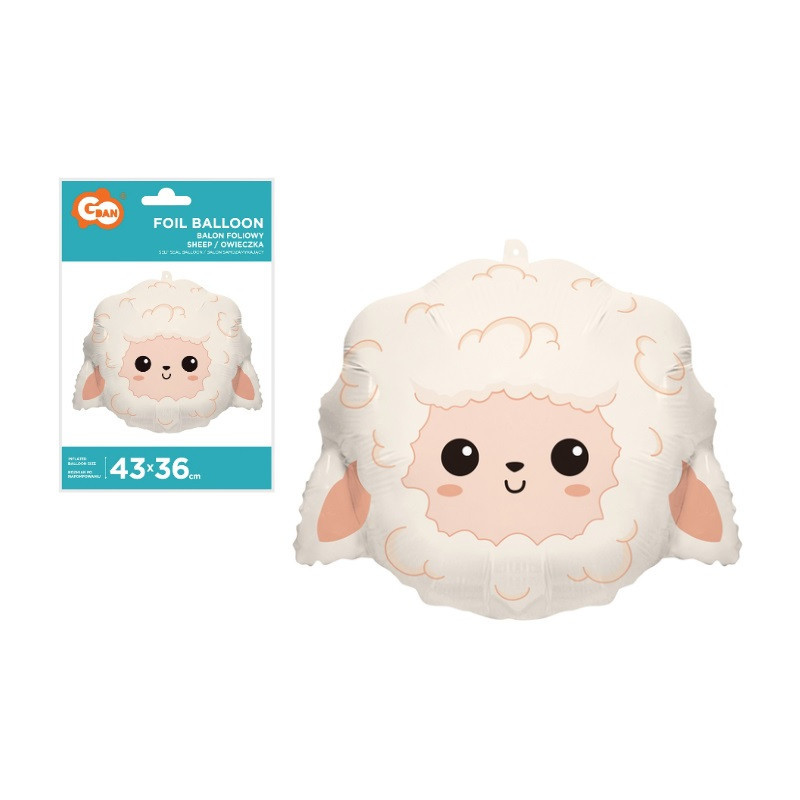  Balon fol.Owieczka 43x36 głowa BF-HOWC 92575