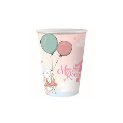 Kubeczki pap.240ml kol.Roczek Króliczek A6 30249