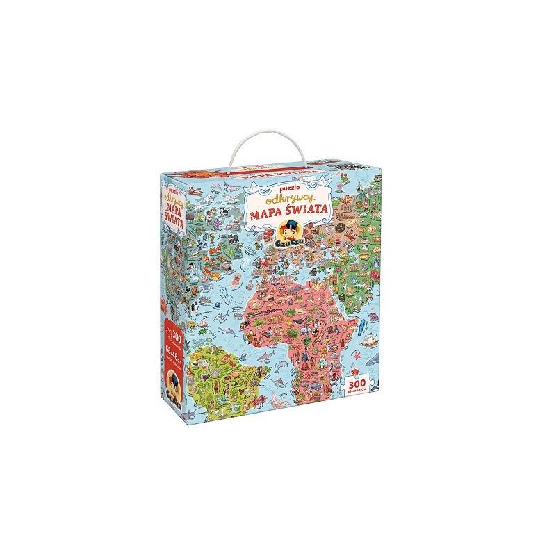 CzuCzu Puzzle odkrywcy Mapa Świata 7+ 93693