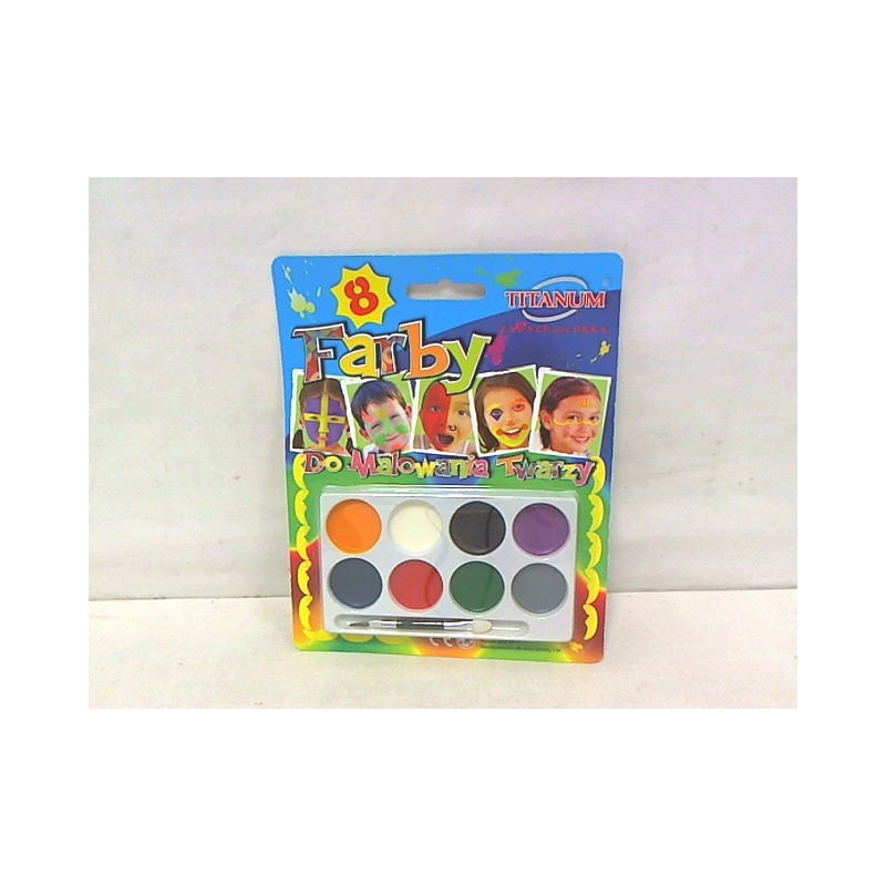 TITAN Farby do mal.twarzy 8kol 43938