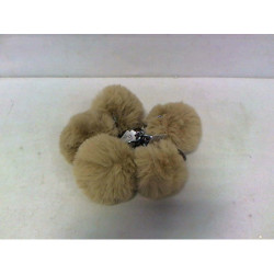  Pomponiki srebrne podwójne zapięcie 1000713