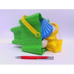 Kpl do piasku zamek kwadrat + konewka 00827