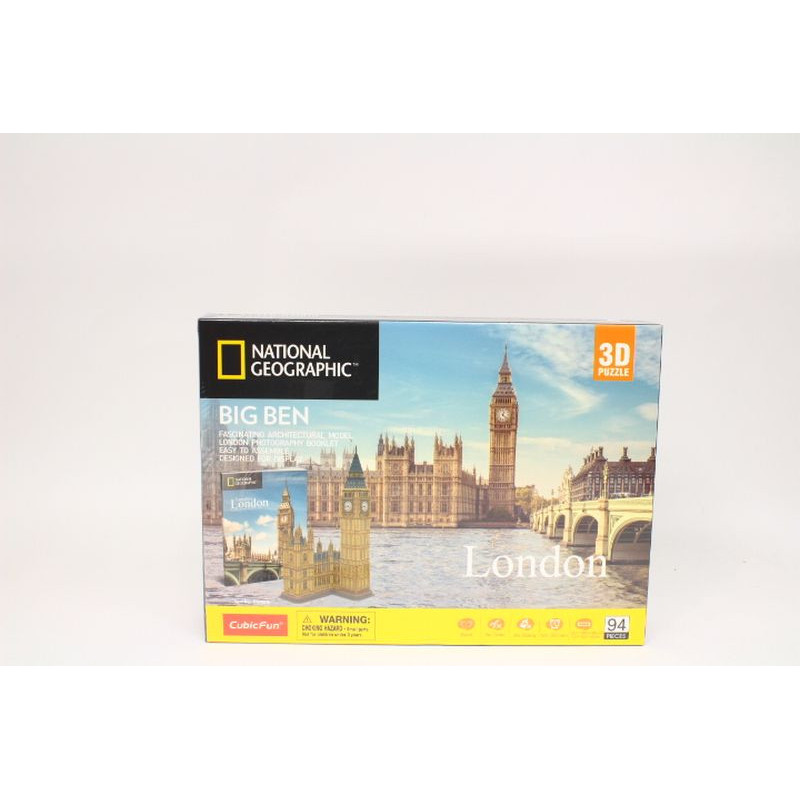 Cubic Fun puzzle 3D NationalGeogr BigBen 09926