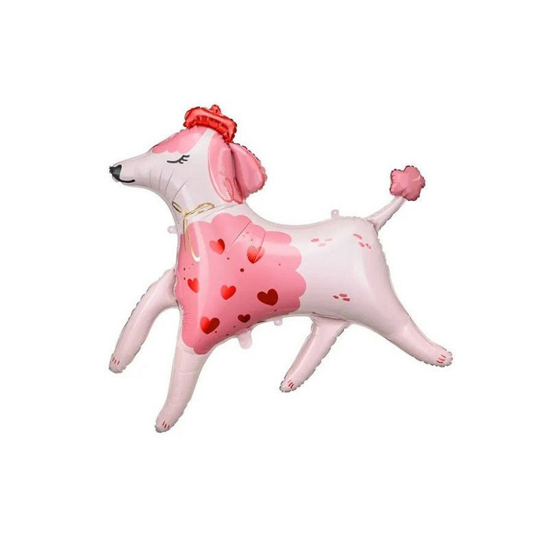 Balon fol.Pudel 119x108cm mix 11571