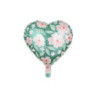 Balon fol.Serce w kwiaty 45cm mix 44088