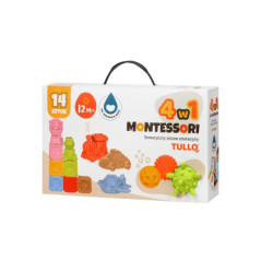 Klocki sens.Montessori piramida piłecz..14el 76143