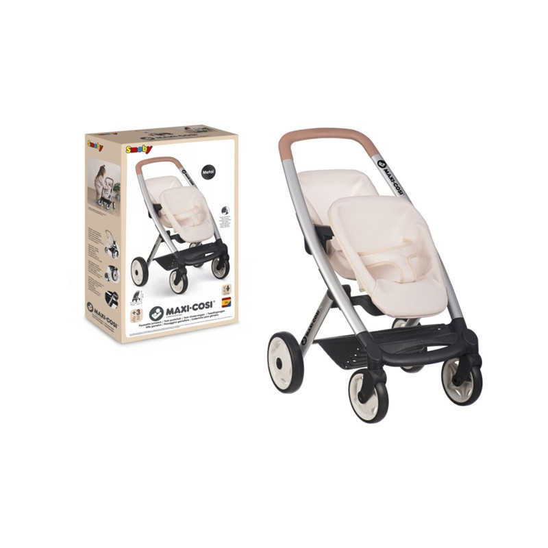 SMOBY Maxi Cosi spacerówka dla bliźniąt beż 253222
