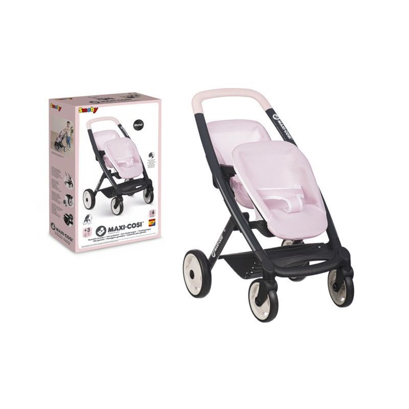 SMOBY Maxi Cosi spacerówka dla bliźniąt róż 253221