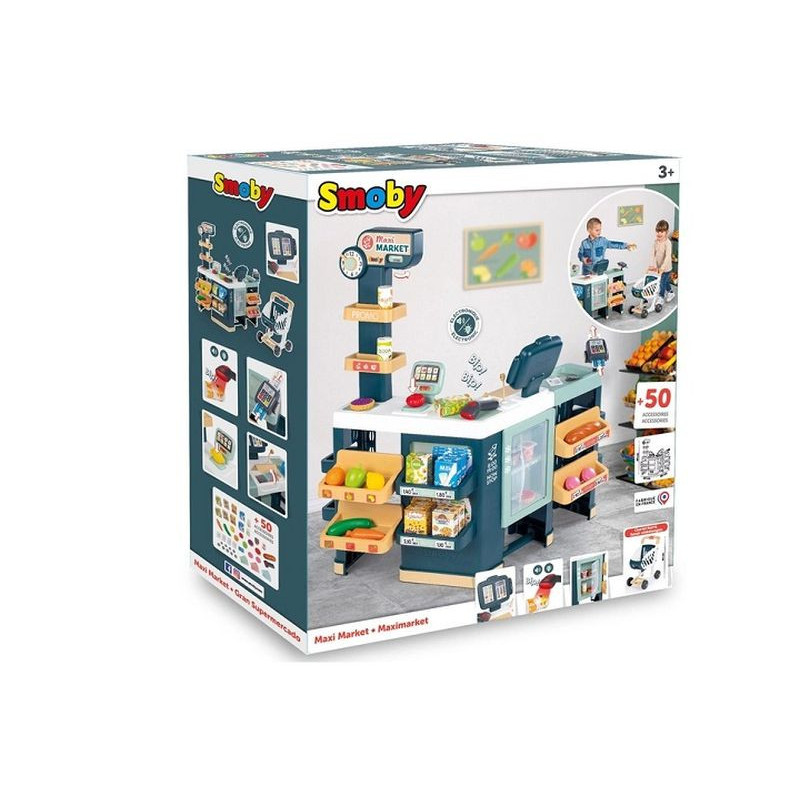 SMOBY Maximarket z wózkiem 350242
