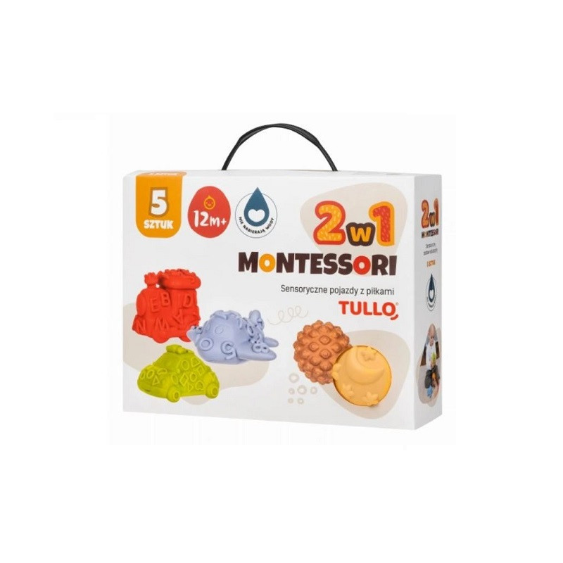 Sensoryczne pojazdy piłeczki sensor.5szt 74989