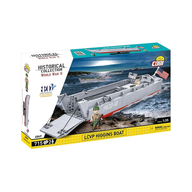 COBI HC WWII LCVP Higgins Boat 715kl 4849