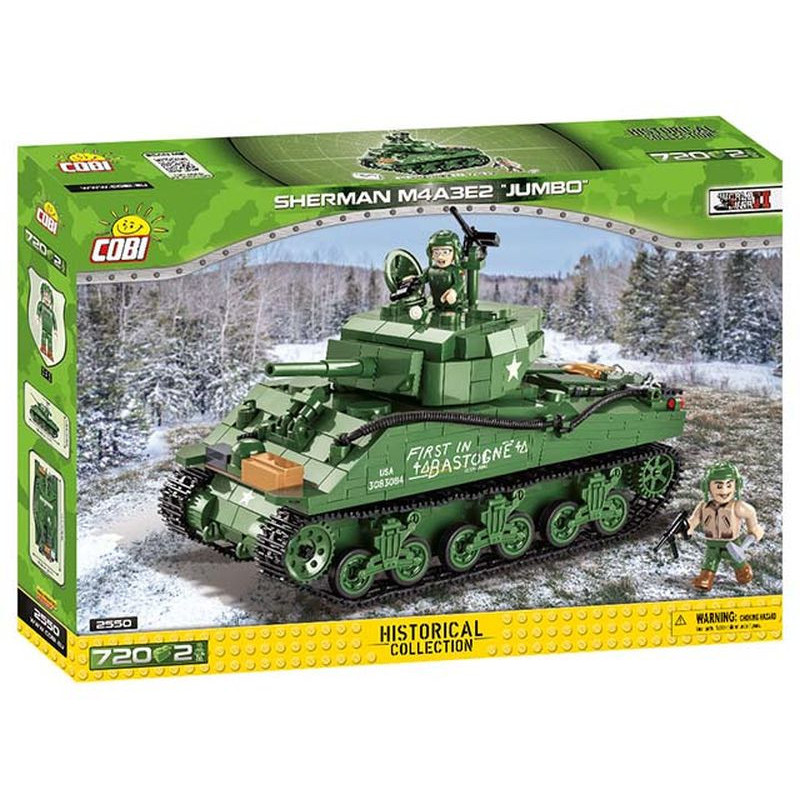 COBI HC WWII Sherman M4AE2 Jumbo 2fig.720kl 2550