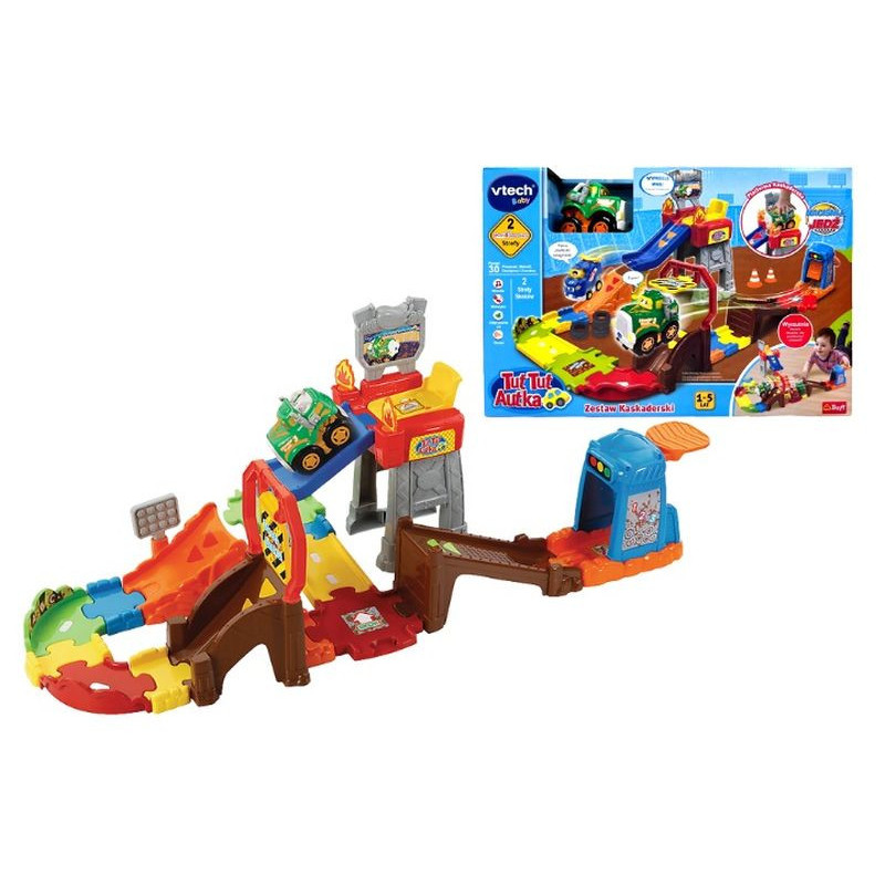  V-TECH Tut Tut autka-Zestaw Kaskaderski 61172
