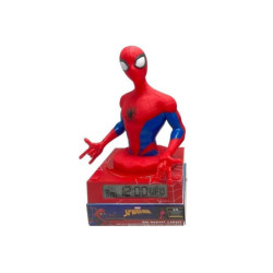  Spiderman lampka nocna 3D z budzikiem 86512