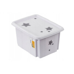  KEEEPER skrzyn.obr.pok.15L Stars biały 81909