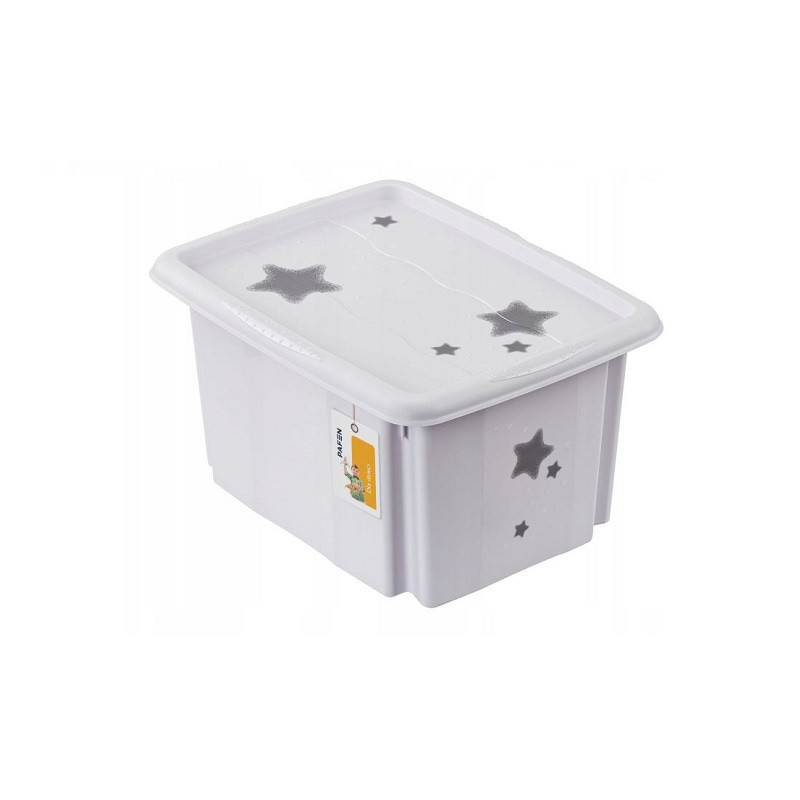  KEEEPER skrzyn.obr.pok.15L Stars biały 81909