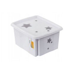  KEEEPER skrzyn.obr.pok.24L Stars biały 81916