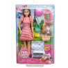  Barbie lalka Paris Pink Passport+akces HWH99