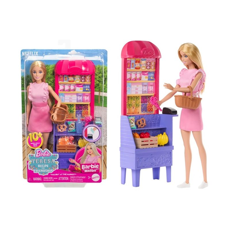 Barbie lalka Malibu na zakupach JCT05