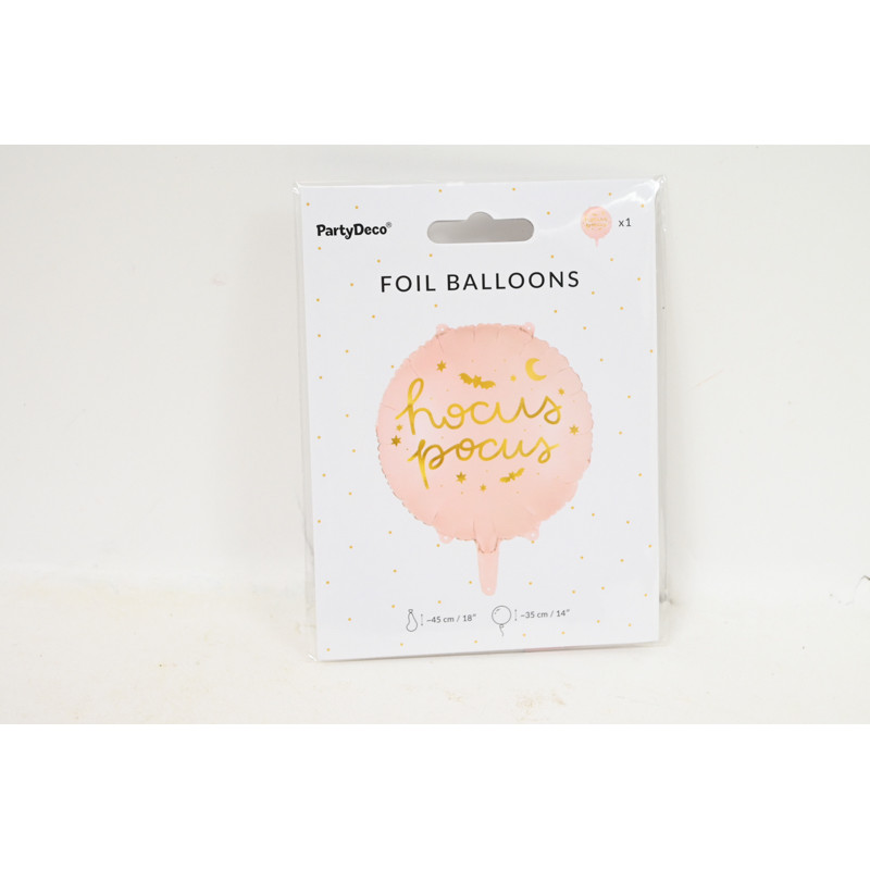 Balon foliowy Hocus Pocus 45cm różowy 06102