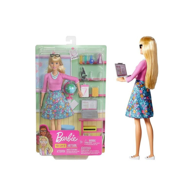  Barbie lalka Nauczycielka z laptopem GJC23