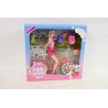 Barbie lalka Pink Passport na rowerze HWJ00 /3