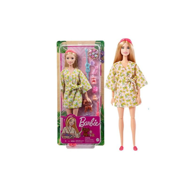  Barbie lalka Relaks SPA w szlafroku HKT90