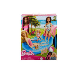  Barbie lalka z basenem+zjeżdżalnia HRJ74