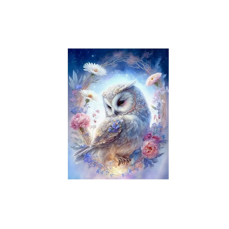  Diamentowa mozaika Sowa biała 2000274