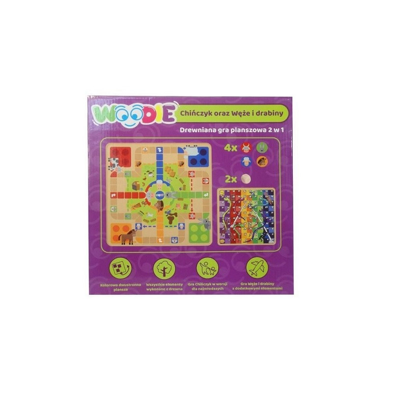  Gra 2w1 Chińczyk/Węże i dr.Woddie U1272 04946