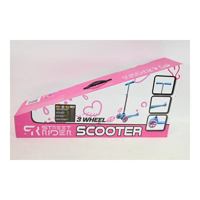  Hulajnoga 3koł.regul.kier.róż 720453R 16099