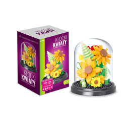  Klocki kwiaty hortensje klosz 624el 136993