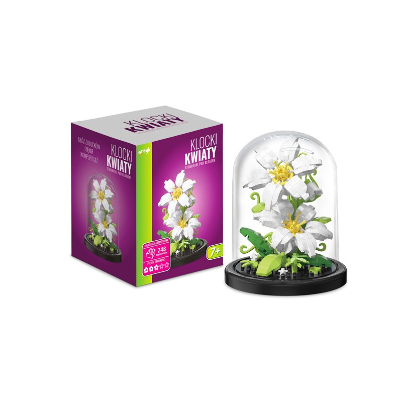  Klocki kwiaty stokrotki klosz 248el 136955