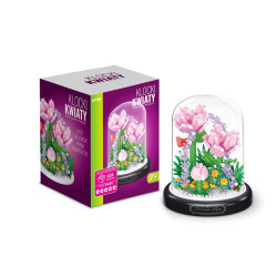  Klocki kwiaty tulipany róż klosz 624el 1369