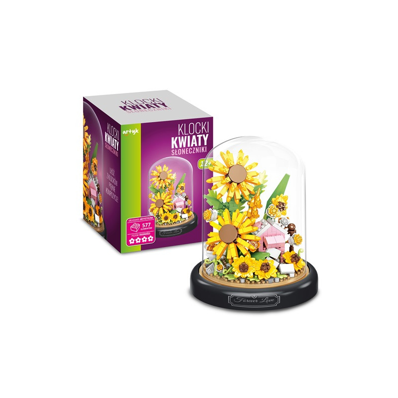 Klocki pod kopułką słoneczniki 143281