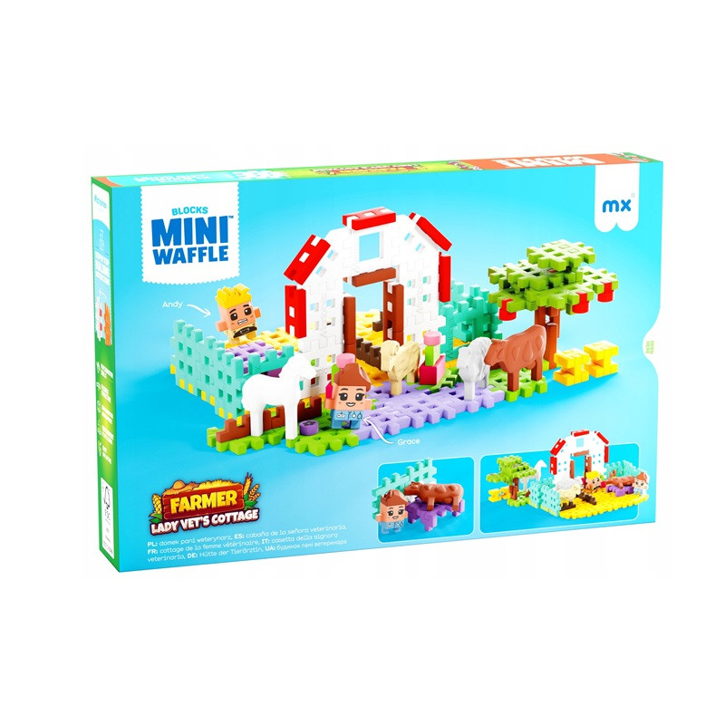  Klocki waffle Farmer domek 100el 07580