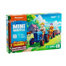  Klocki waffle Farmer traktor/łąka 100el 07535